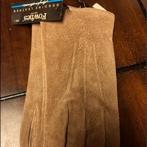 Hand gloves leather & cloth